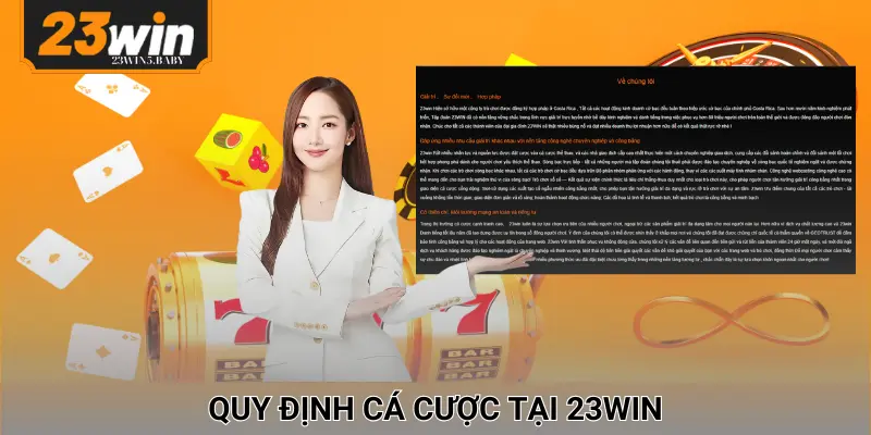 Những quy định cần ghi nhớ khi giải trí tại nhà cái trực tuyến 23WIN