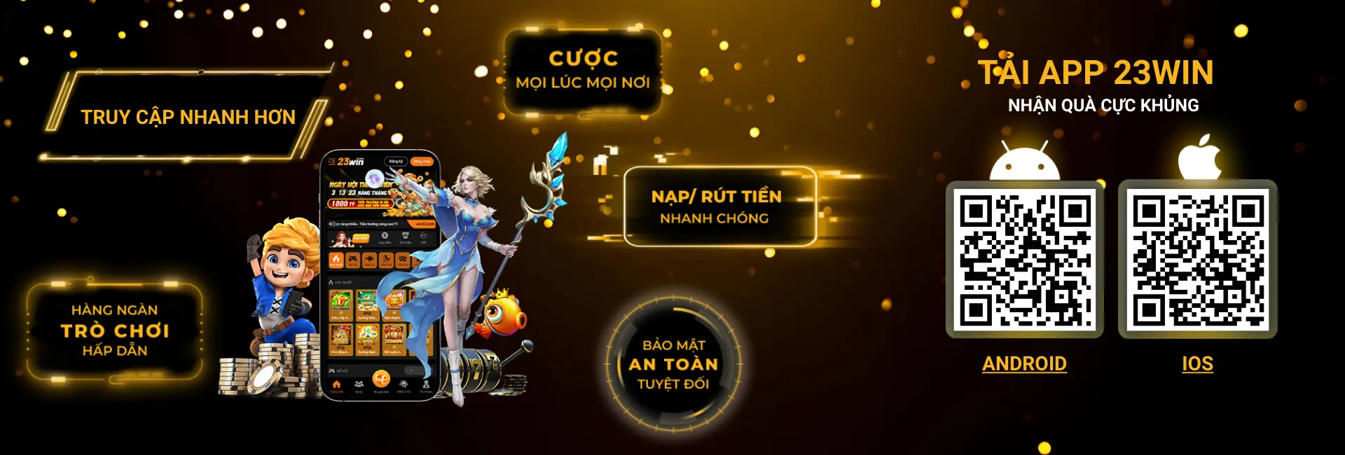 App 23WIN nhận quà thú vị