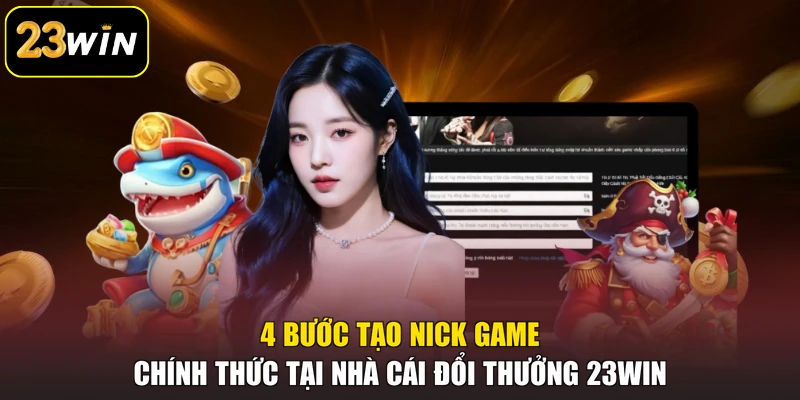23WIN 4 bước tạo nick game chính thức tại nhà cái đổi thưởng 23win