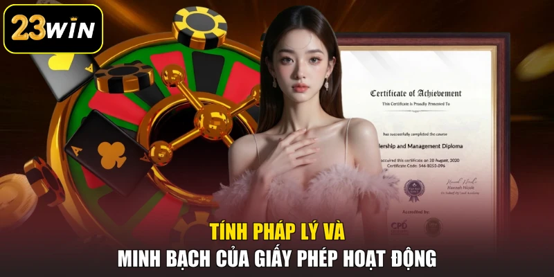 Giấy Phép Hoạt Động 23win - Nền Tảng Pháp Lý Quan Trọng Tính pháp lý và minh bạch của giấy phép hoạt động